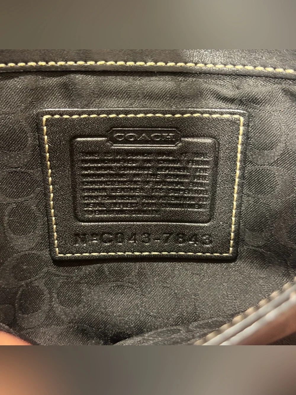 Vintage Coach Soho Black Leather Crossbody With Front Flap Y2K